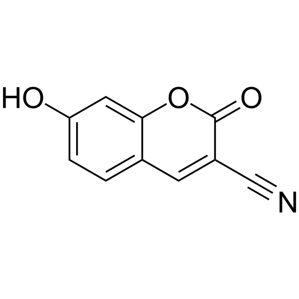 3-氰基伞形酮结构式