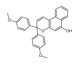 3,3-bis(4-methoxyphenyl)benzo[f]chromen-6-ol结构式