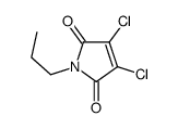 3,4-dichloro-1-propylpyrrole-2,5-dione Structure