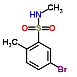 5-溴-N,2-二甲基苯磺酰胺结构式