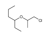 3-(1-chloropropan-2-yloxy)hexane结构式