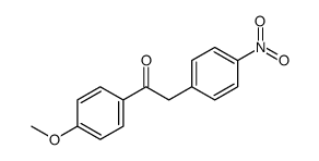 1-(4-methoxyphenyl)-2-(4-nitrophenyl)ethanone结构式