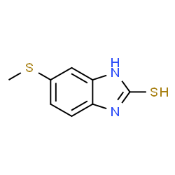 2H-Benzimidazole-2-thione,1,3-dihydro-5-(methylthio)-(9CI) Structure