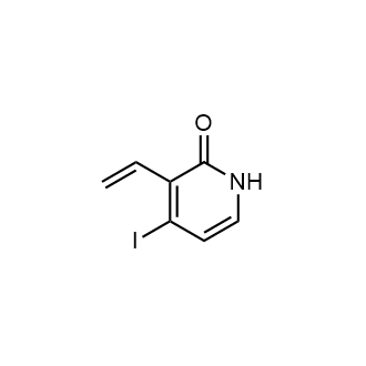 4-碘-3-乙烯基吡啶-2(1H)-酮结构式