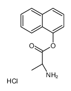 D-丙氨酸-1-萘酯盐酸盐结构式
