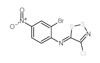 2-BROMO-N-(4-CHLORO-5H-1,2,3-DITHIAZOL-5-YLIDENE)-4-NITROANILINE Structure