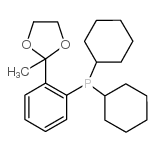 2'-(二环己基膦)苯乙酮缩乙二醇结构式