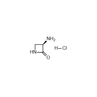 (3R)-3-胺氮杂环丁烷-2-酮盐酸盐结构式