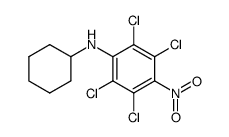 1.2.4.5-Tetrachlor-3-cyclohexyl-amino-6-nitro-benzol Structure