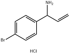 1-(4-溴苯基)丙-2-烯-1-胺盐酸盐结构式