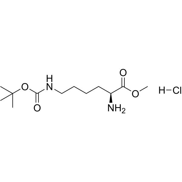 H-Lys(Boc)-Ome.HCl structure