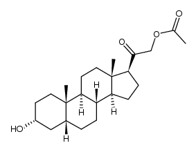 (3α,5β)-Tetrahydro 11-Deoxycorticosterone 21-Acetate Structure