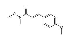 (2E)-N-methoxy-3-(4-methoxyphenyl)-N-methylprop-2-enamide结构式