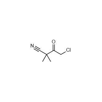 4-氯-2,2-二甲基-3-氧代丁腈结构式