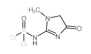 (1-METHYL-4-OXO-4,5-DIHYDRO-1H-IMIDAZOL-2-YL)PHOSPHORAMIDIC DICHLORIDE结构式
