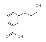 Benzoic acid,3-(2-hydroxyethoxy)-结构式