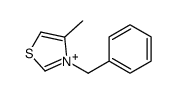 3-benzyl-4-methyl-1,3-thiazol-3-ium结构式