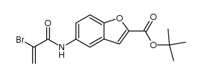 tert-butyl 5-(2-bromoacrylamido)benzofuran-2-carboxylate Structure