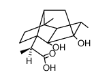 (1R,7aβ,8S,αR)-Octahydro-6β,8-dihydroxy-α,3aβ,5α-trimethyl-1α,4α,6-metheno-1H-indene-1-acetic acid Structure