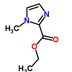 1-甲基-1H-咪唑-2-甲酸乙酯结构式