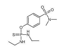 N,N'-Diethylphosphorodiamidothioic acid O-[p-(dimethylaminosulfonyl)phenyl] ester结构式