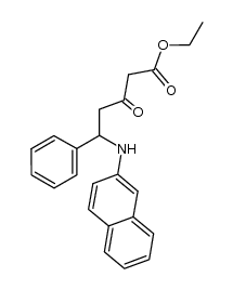 Ethyl 5-(2-naphthylamino)-3-oxo-5-phenylpentanoate结构式