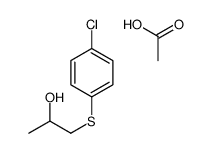 acetic acid,1-(4-chlorophenyl)sulfanylpropan-2-ol结构式