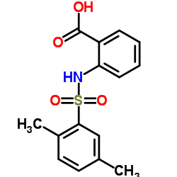 2-(2,5-Dimethyl-benzenesulfonylamino)-benzoic acid结构式
