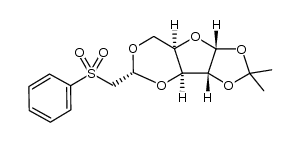 1,2-O-Isopropylidene-3,5-O-(2-phenylsulfonyl)ethylidene-α-D-xylofuranose结构式