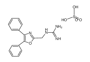 (4,5-diphenyl-oxazol-2-ylmethyl)-guanidine, sulfate (2:1)结构式