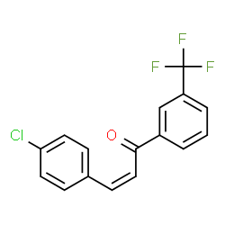 (Z)-3-(4-CHLOROPHENYL)-1-[3-(TRIFLUOROMETHYL)PHENYL]-2-PROPEN-1-ONE结构式