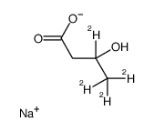 (R)-3-Hydroxybutanoic acid-d3 sodium结构式