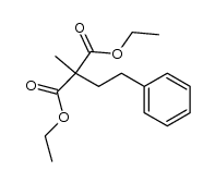 diethyl 2-methyl-2-phenethylmalonate结构式