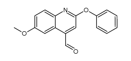 2-phenoxy-6-methoxyquinoline-4-carbaldehyde Structure