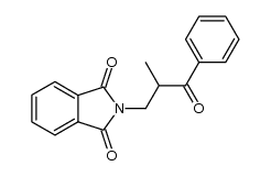 N-(2-methyl-3-oxo-3-phenyl-propyl)-phthalimide Structure