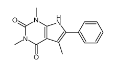 2,4,7-trimethyl-8-phenyl-2,4,9-triazabicyclo[4.3.0]nona-7,10-diene-3,5-dione结构式