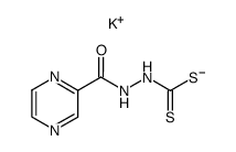 potassium 2-(pyrazine-2-carbonyl)hydrazinecarbodithioate Structure