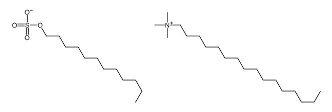 dodecyl sulfate,hexadecyl(trimethyl)azanium结构式