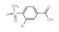 3-Bromo-4-(methylsulfonyl)benzoic Acid Structure