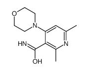 2,6-dimethyl-4-morpholin-4-ylpyridine-3-carboxamide结构式