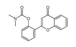 [2-(4-oxochromen-2-yl)phenyl] N,N-dimethylcarbamate Structure