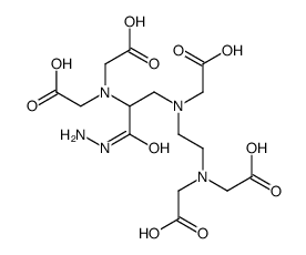 N4,Nα,Nα,Nε,Nε-[五(羧甲基)]-N4-(羧甲基)-2,6-二氨基-4-氮杂己酰肼结构式