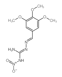 hydroxy-oxo-[[N-[(3,4,5-trimethoxyphenyl)methylideneamino]carbamimidoyl]amino]azanium structure