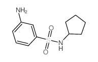 3-氨基-N-环丙基苯磺酰胺结构式