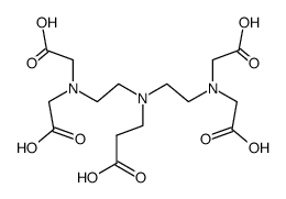 diethylenetriamine-N,N,N'',N''-tetraacetic-N'-propionic acid Structure