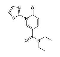 N,N-diethyl-6-oxo-1-(1,3-thiazol-2-yl)pyridine-3-carboxamide结构式