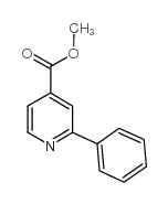 2-苯基吡啶-4-羧酸甲酯结构式