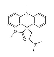 dihydro-9,10((dimethylamino)-2 ethyl)-9 methyl-10 acridine-9 carboxylate de methyle结构式