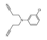 3,3'-(3-chloro-phenylimino)-di-propionitrile Structure