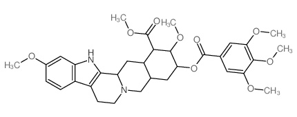 Yohimban-16-carboxylicacid, 11,17-dimethoxy-18-[(3,4,5-trimethoxybenzoyl)oxy]-, methyl ester, (16b,17a,18b,20a)- structure